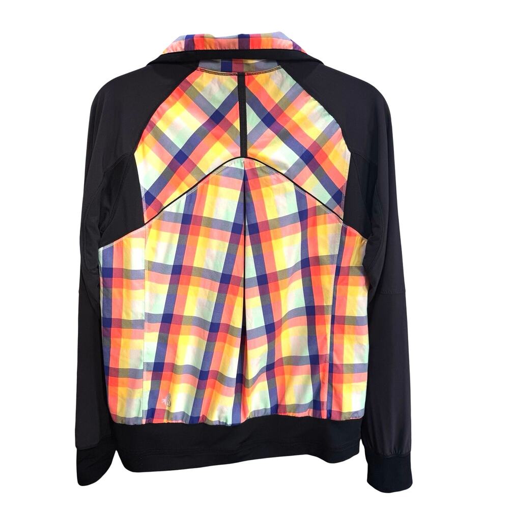 Rare Lululemon SeaWheeze Track Attack Jacket Rainbow Plaid Full Zip Size 4 / 6 - Picture 2 of 13